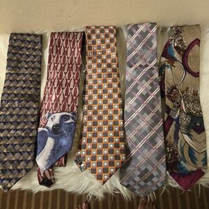 Stylish Men's Tie Collection - Multicolor Set of 5
